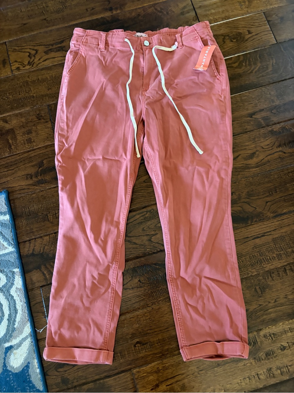 PAIGE Christy Cuffed Pant – Vintage Muted Clay – Size 32 – MSRP $225 NWT